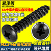 TA黑色十字大扁头自攻螺丝伞头蘑菇头自攻螺丝钉批发M2/M3/M4/M5|ms