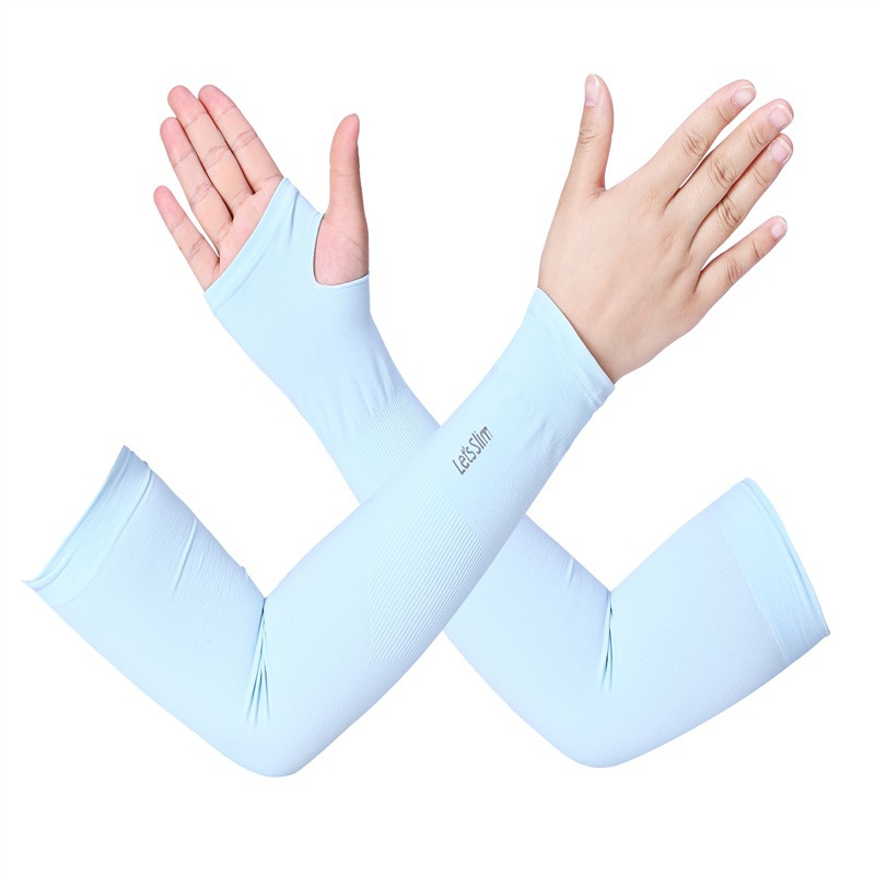 Summer ice silk sun protection sleeve South Korea let ice silk sleeve men's and women's outdoor sports riding driving sun protection arm protection sleeve