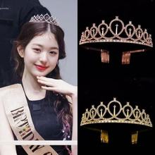 生日皇冠派对用品头饰成人公主头冠水晶头箍演出女孩发饰拍照王冠