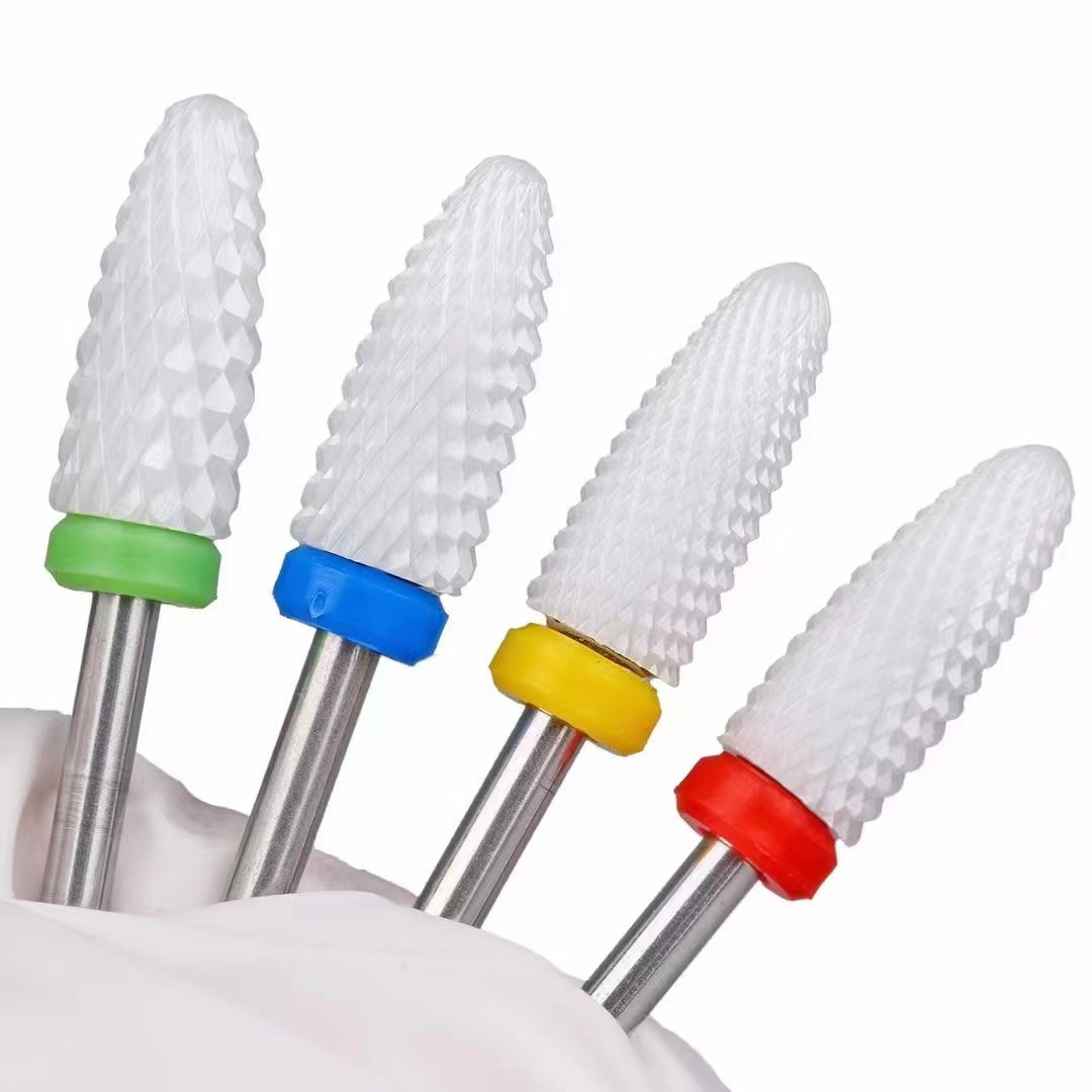 Clavo de alta gama de cerámica de molienda de cabeza de maíz en forma de clavo eléctrico rectificadora accesorios especiales herramienta de cabeza de molienda