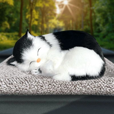 Car Ornaments Creative Decoration: Aktiv kömürlü qoxu uducular - large-black-block-cat