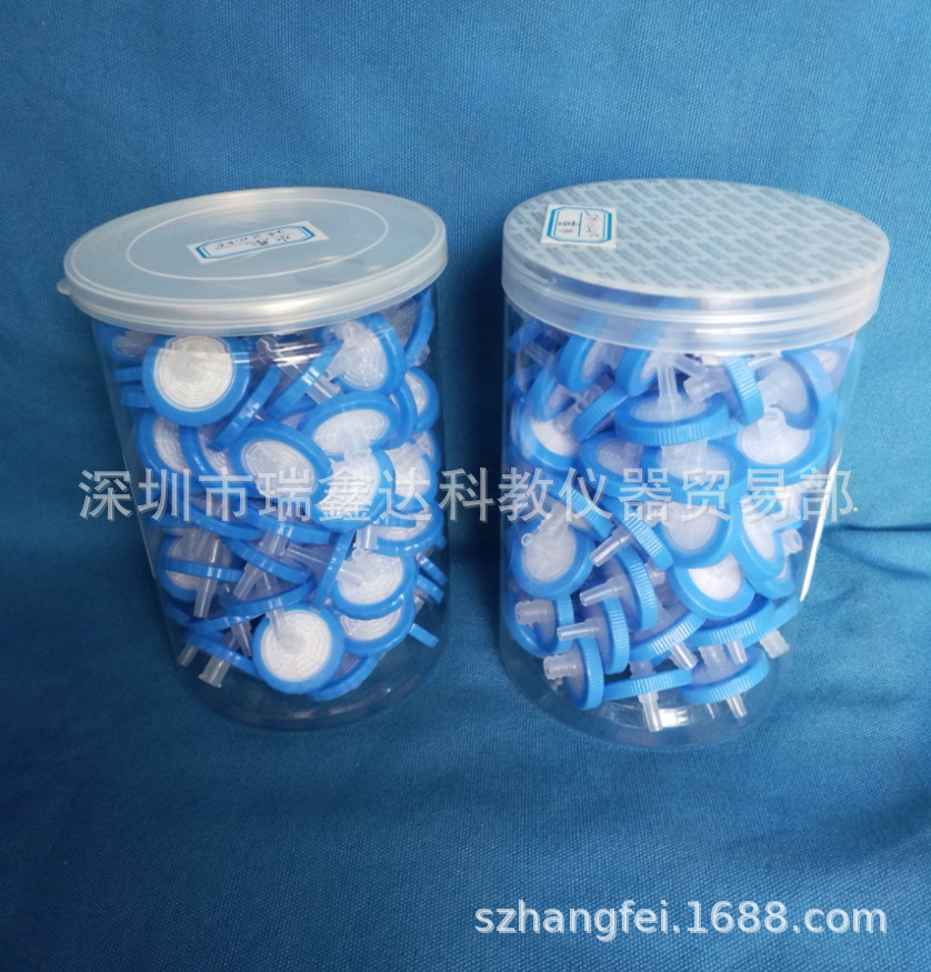 有机系针式过滤头 尼龙针筒滤膜过滤器13*0.22um微生物针式过滤器