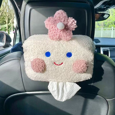 Car tissue box/set — accessory tissue holder - floral-spring-tissue-holder-elastic-band-not-including-buckle