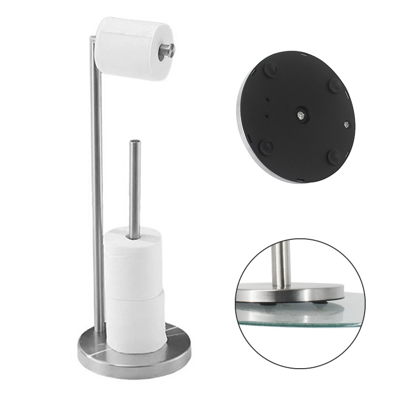 Soporte de Pie para Rollo de Papel Higiénico, para Hogar, Soporte de Tejidos para Cocina o Baño.