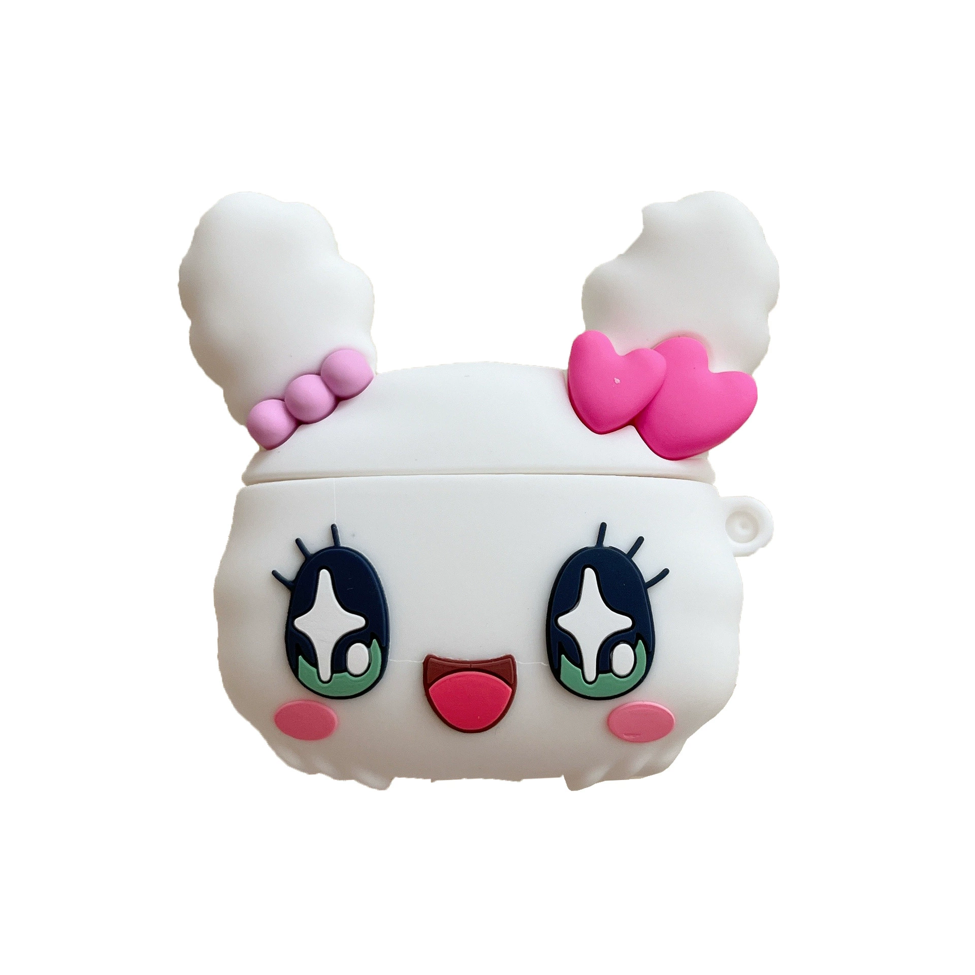 Protective Case for AirPods (1/2/3/4/Pro) Tamagotchi Cute Silicone with Hook, Bluetooth Compatible