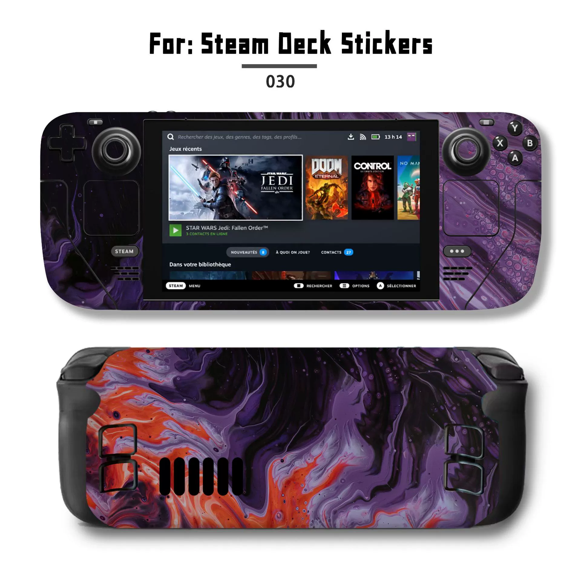 Подходит для наклейки Steam Deck, наклейка на Steam Deck Patch, Steam Panda, вручную, персональный пиксель