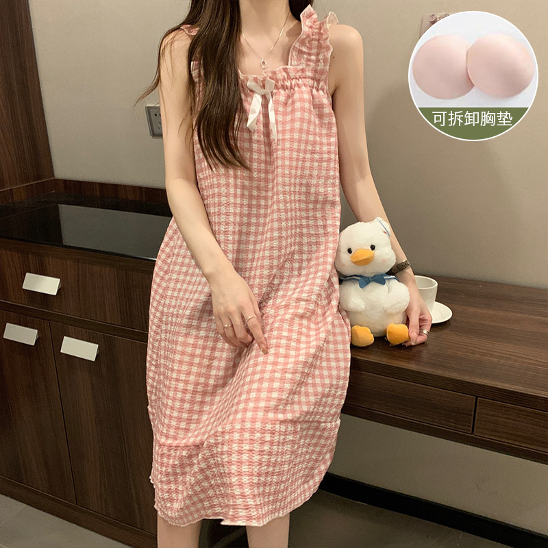 258# 핑크 격자 무늬