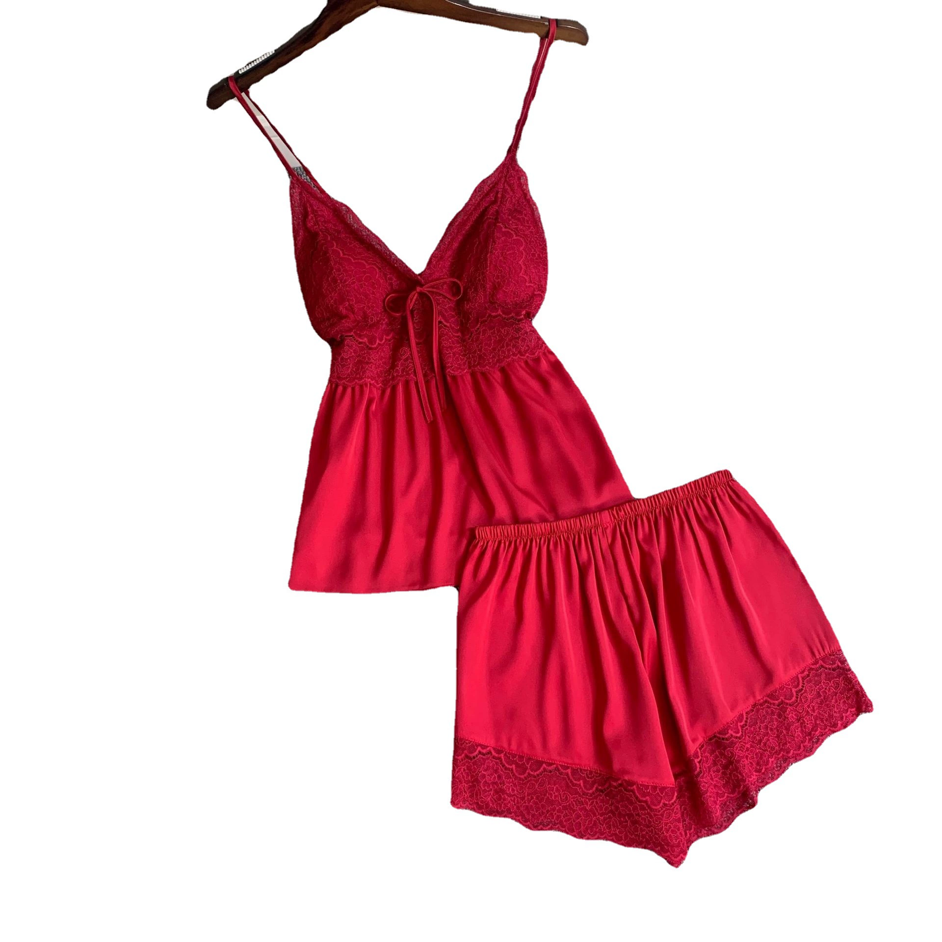 Spring summer pijama, sexy silk set, lifting effect