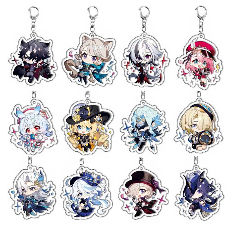 Double-Sided High-Definition Diluc, Keri, Mona, Acrylic Keychain, Pendant, Game Peripherals, Ready for Delivery Double-Sided High-Definition Diluc, Keri, Mona, Acrylic Keychain, Pendant, Game Peripherals, Ready for Delivery