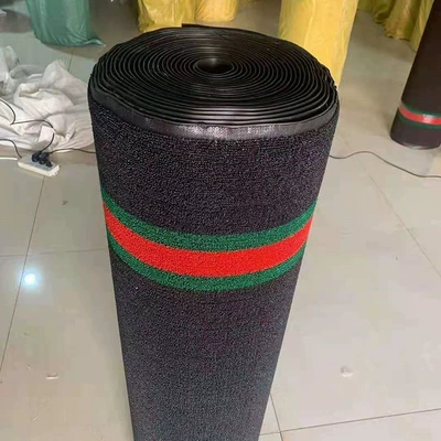 Universal Foot Pad chennis mat General car - burr-bottom-black-and-green-strips-8-10mm-thick-12-9m-12-9m