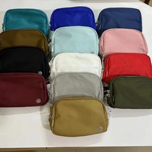 lulu露露运动手机腰包可斜挎尼龙健身户外男女跑步腰包女包包