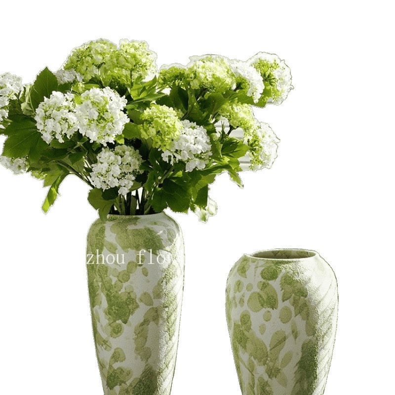 中国のレトロなセラミック花瓶の装飾品リビングルームの玄関床置き花瓶高価値フラワーアレンジメント水栽培装飾陶器のポット|undefined