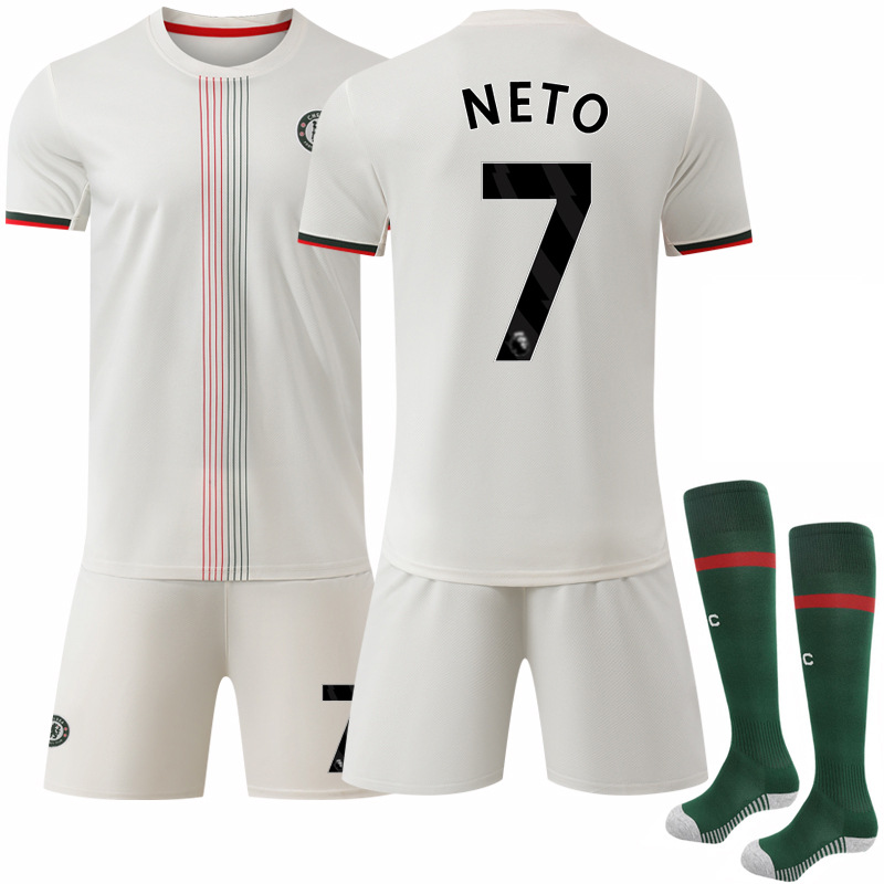 Camiseta de Fútbol de Chelsea 2526, Visitante, 17 Gana Chau, Club Chelsea, Número 10 Palmer, Camiseta de Fútbol Gana Chau