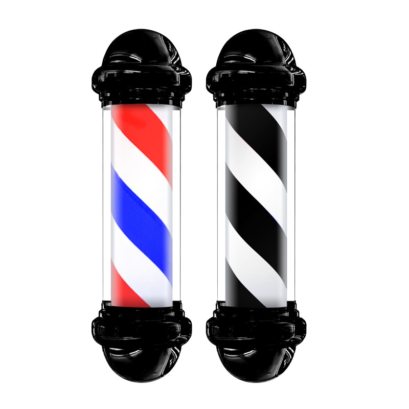 Sr. Zhou cilíndrico montado en la pared Super brillante peluquería LED peluquería impermeable parche al aire libre montado en la pared luz de giro