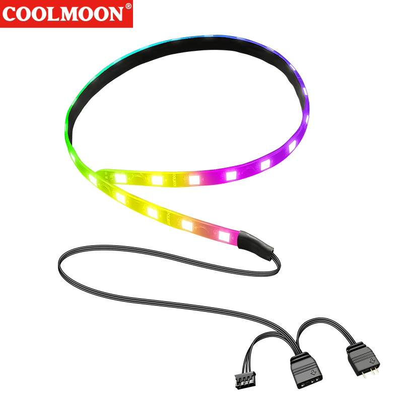 RGB-кронштейн для графической карты (ROG) — 25 см, ручная работа, ARGB 4‑PIN/5V, магнитные опции