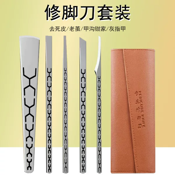 Factory High manganese steel Yangzhou three-knife dead skin removing calluses foot scraping knife nail groove gray nail nail foot knife pedicure tool