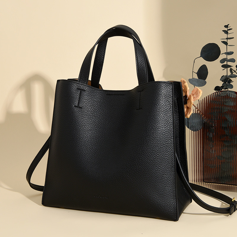 새로운 솔리드 컬러 숄더 백 하이 엔드 센스 캐주얼 리치 패턴 대용량 휴대용 토트 백 유행 올 매치 크로스 바디 백