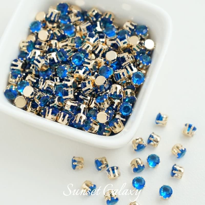 Zərgərlik ara hissələri, DIY Beads Beaded Bracelet Accessories Material - 5mmdeep-sea-blue-30-pieces