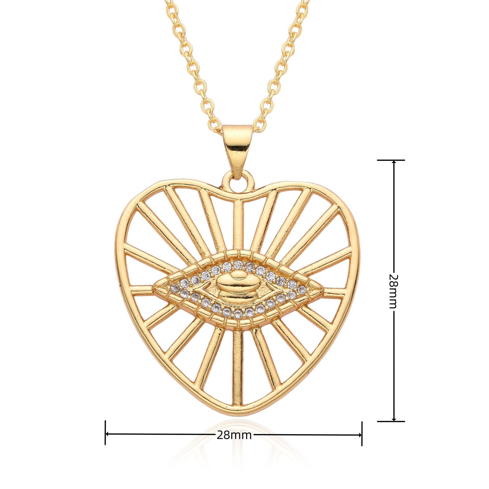 12g Weight Copper Pendant Material Zircon Inlay Material Pendant Necklace Classification Copper Chain Material 1 Piece Quantity Holiday, Daily Occasion Copper Material Heart Shape Pattern Women's Gender Inlay Design Simple Style Style Copper Inlay Heart Shape Zircon Pendant Necklace 14