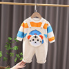 Tide, overall for boys, trousers, children's autumn set, western style, 2021 collection