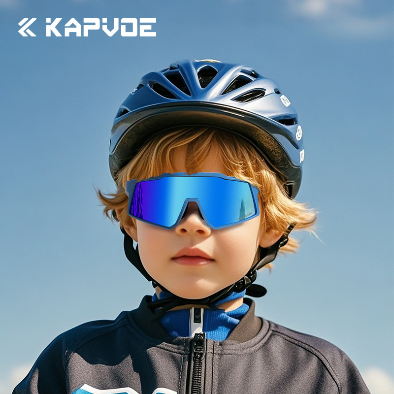 Gafas de Ciclismo Polarizadas para Niños de TR90, Polarizado, Protección UV, A prueba de viento, para Niños y Ciclismo image 5