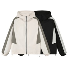 跨境批发秋季新款连帽夹克潮牌户外防风防水宽松百搭双面穿外套上