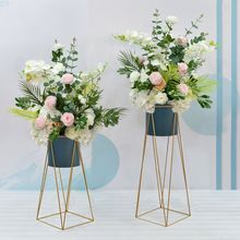 北欧落地仿真花艺摆件套装客厅酒店商场店铺开业交车装饰假花摆设