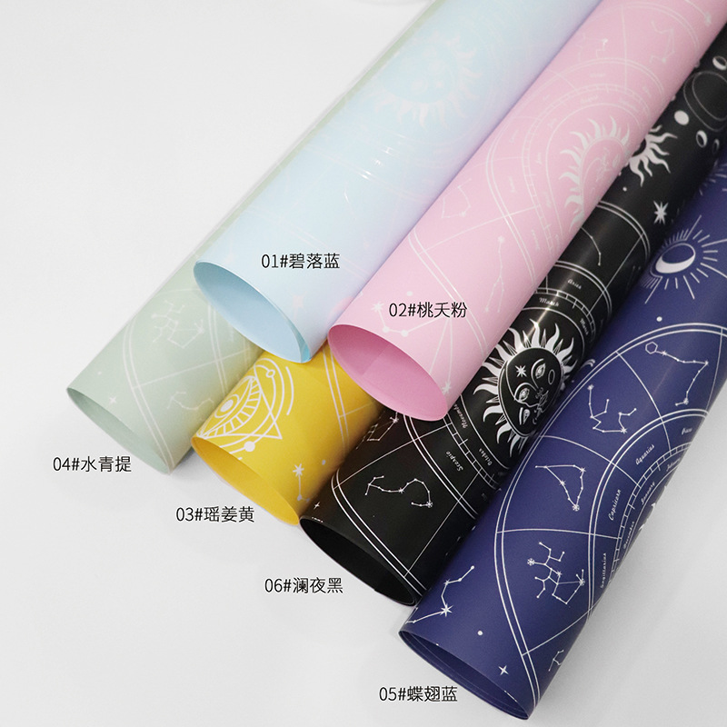 Huaxi distante astrolabe comercio exterior transfronterizo al por mayor flor embalaje de papel de flores de alta calidad ramo impermeable florista materiales de flor