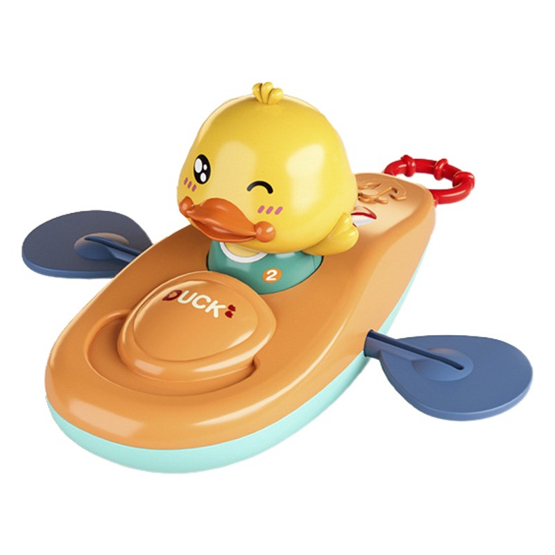 Bebé Juguetes De Agua kayak bebé pato amarillo remo baño chica niños sinuoso playa Cable