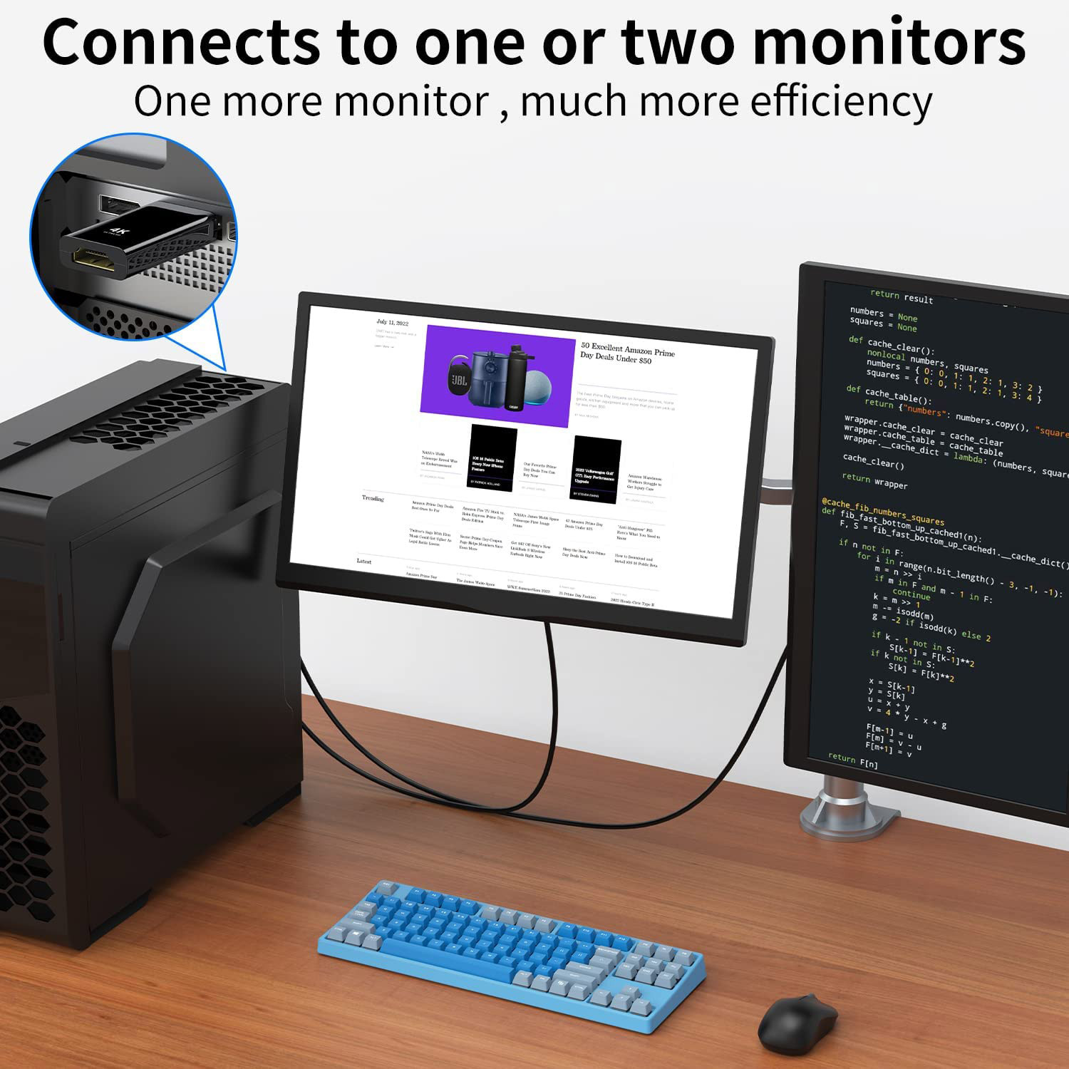 Adaptador DP a HDMI 4K60hz, Conversor de Video de Alta Definición, DisplayPort a HDMI para Computadora