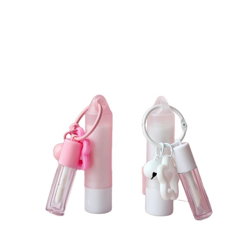 现货创意粉色唇彩管带迷你小唇彩管化妆品DIY包材lip gloss tube|undefined