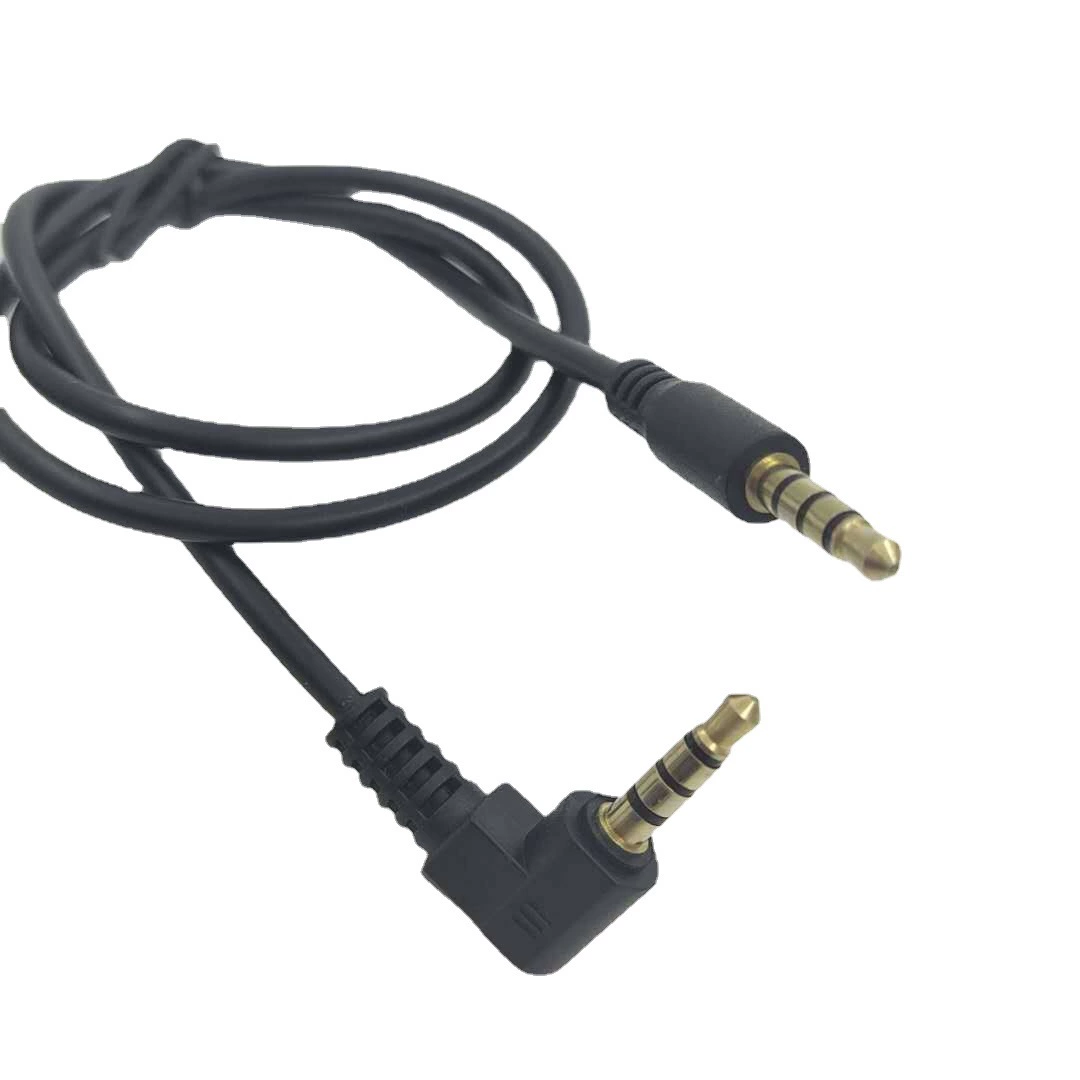 Позолоченный 3,5 аудиокабель общего к общественному 3,5 мм автомобильный aux аудиокабель двухзвуковой компьютерный аудиокабель