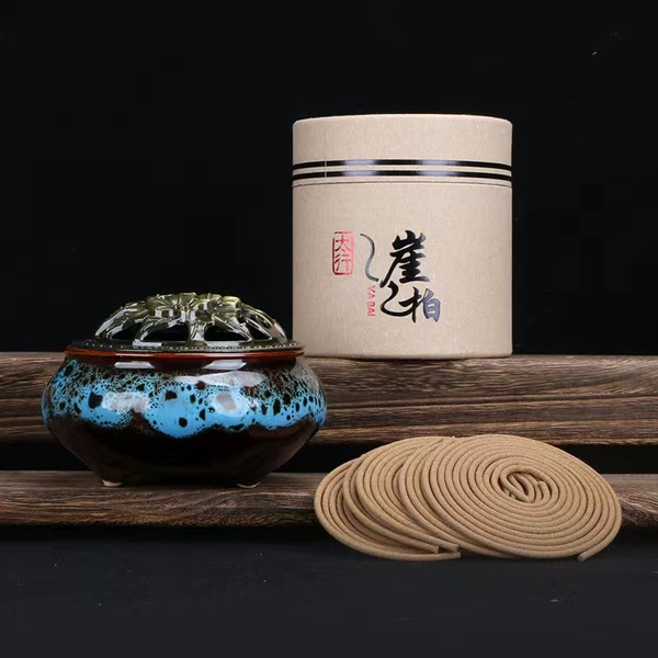 48 plates [Cliff Cypress] Paper jar + [Incense Burner]