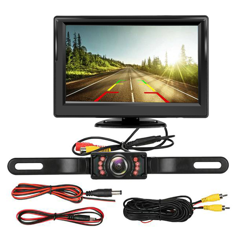 5 inch HD car display truck car reversing Image Display DVD reversing monitoring Image Display
