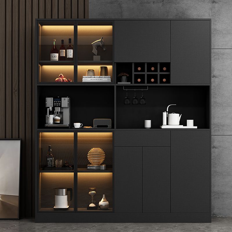 Light Luxury Sideboard Integrated Wall High Cabinet Kitchen Storage Cabinet Cupboard Home Living Room Tea Cabinet Storage Cabinet Wine Cabinet