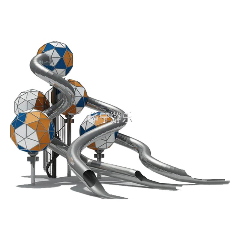 Производитель крупномасштабного неэлектрического оборудования для развлечений, детские игровые площадки с горками из нержавеющей стали, неэлектрическое игровое оборудование