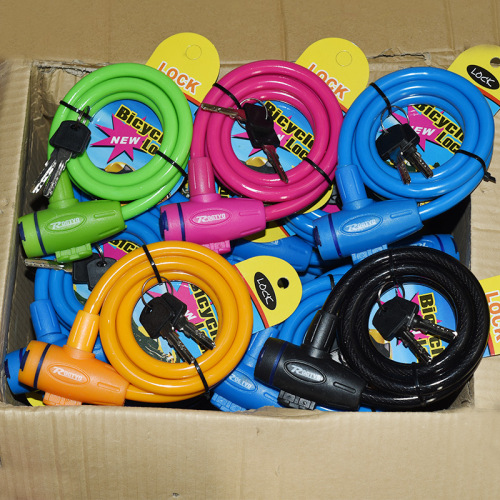 Bicycle ring lock mountain bike electric bike portable steel cable lock alloy wire lock frame bicycle riding equipment wholesale