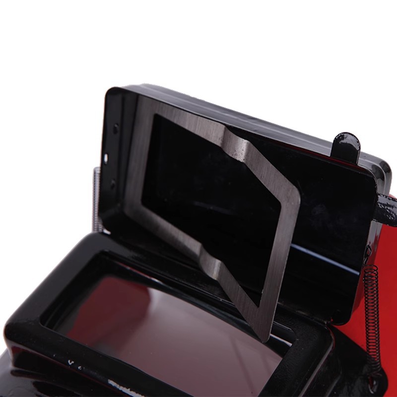 Welding helmet front window flip metal frame 1