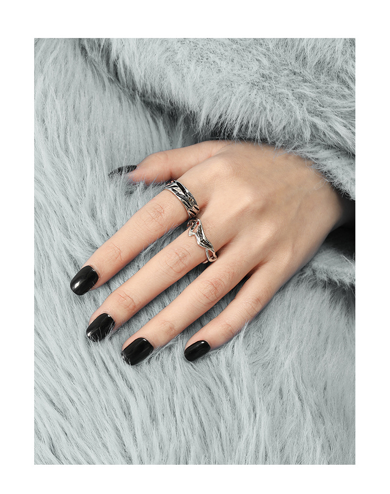 Original Design Geometric Sterling Silver Plating Open Ring 1 Piece