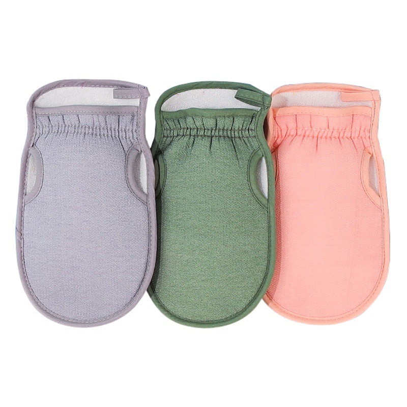 Descontaminación fuerte de doble cara hogar adulto hombres y mujeres guantes de toalla de baño barro frotamiento gris espalda frotando artefacto arena fina Toalla de baño