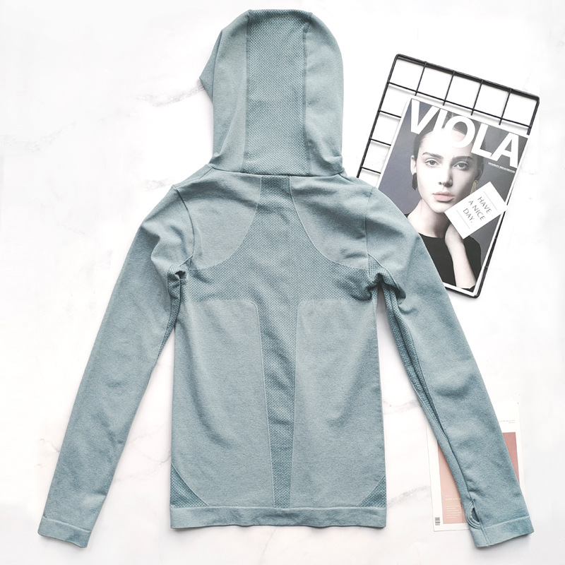 Yoga clothing, sports travel jacket for gym, quick dry sports suit with zipper, hoody, for running 2