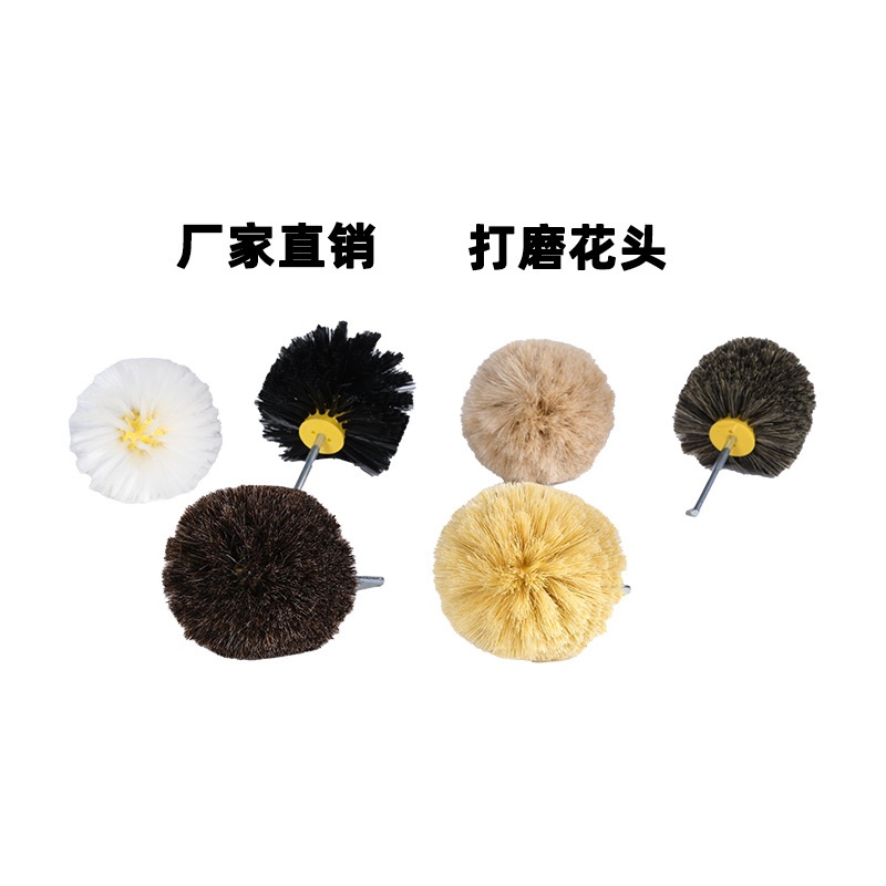 Las ventas mensuales de productos transfronterizos de Wenbo son más de 10,000 Qingguang encerado y pulido de lana de caballo sisal de cerdo cabeza de flor ovalada de nailon