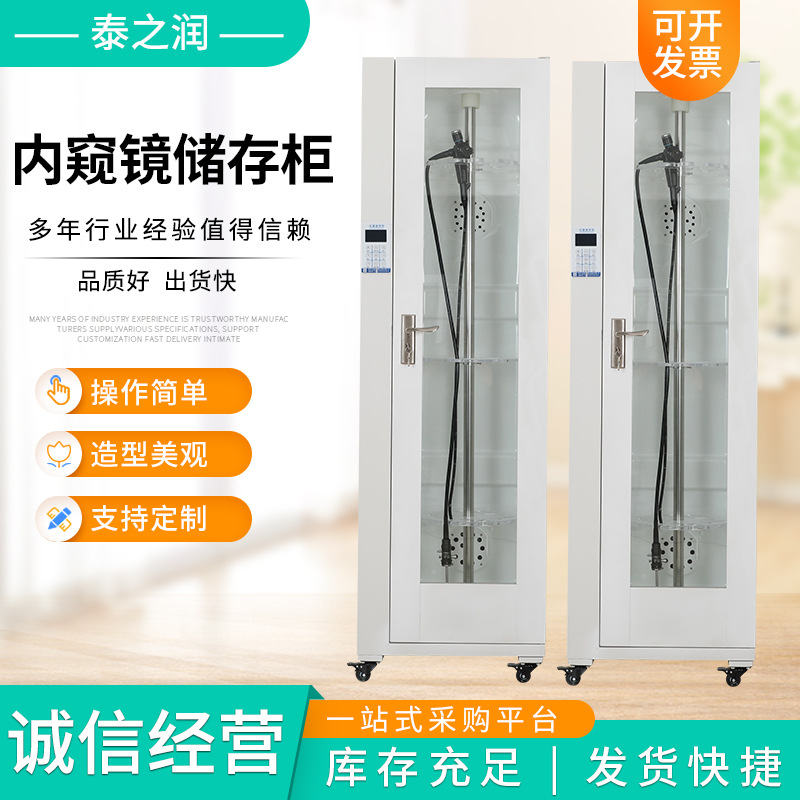 内窥镜储存柜厂家供应胃镜肠镜清洗存放柜 纤支镜单双门储存柜