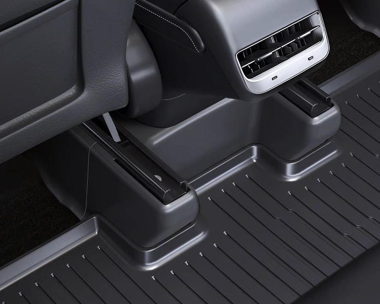 Suitable for Tesla Model Y/3 Carbon Fiber Rear Door Sill Strip Upgraded Version Anti-Kick Seat Protection Corner Accessories
