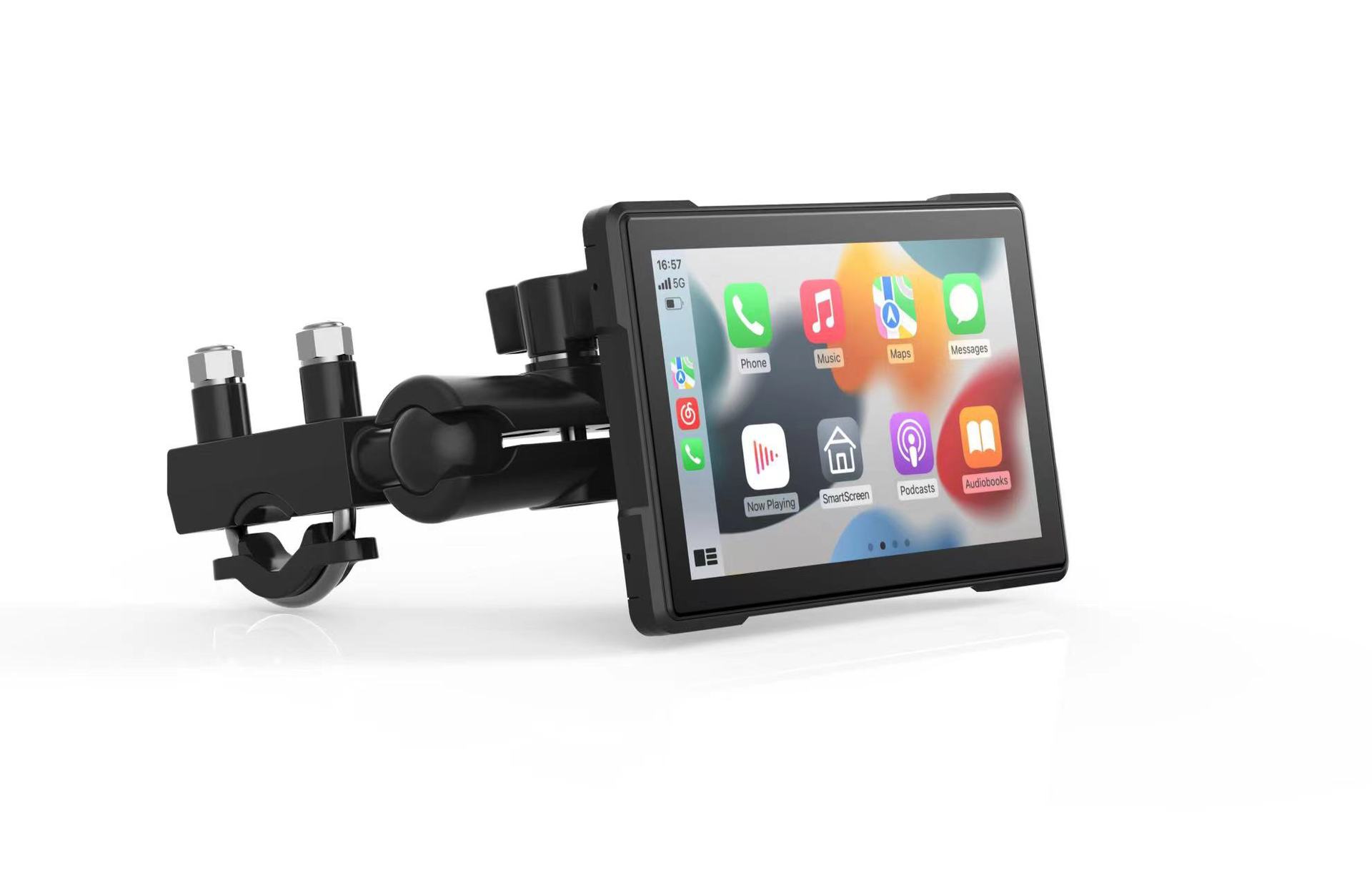 Hot-Selling Model 5inch Motorcycle Carplay 5inch Dashcam Supports Dual Recording Front and Rear In-Car Camera 5inch Carplay