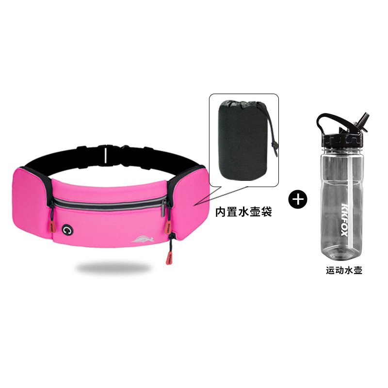 Bolsa de cintura deportiva para hombres y mujeres maratón al aire libre equipo de fitness bolsa de hervidor multifuncional correr cinturón impermeable bolsa de teléfono móvil