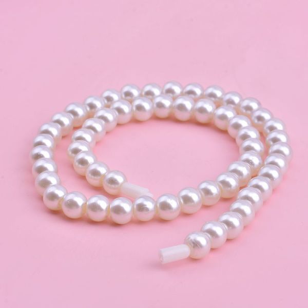 glass short necklace pearl