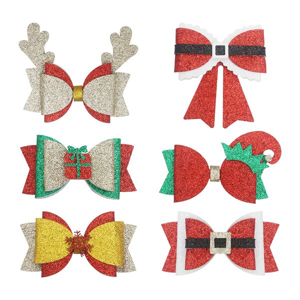 Christmas hairgrip with bow