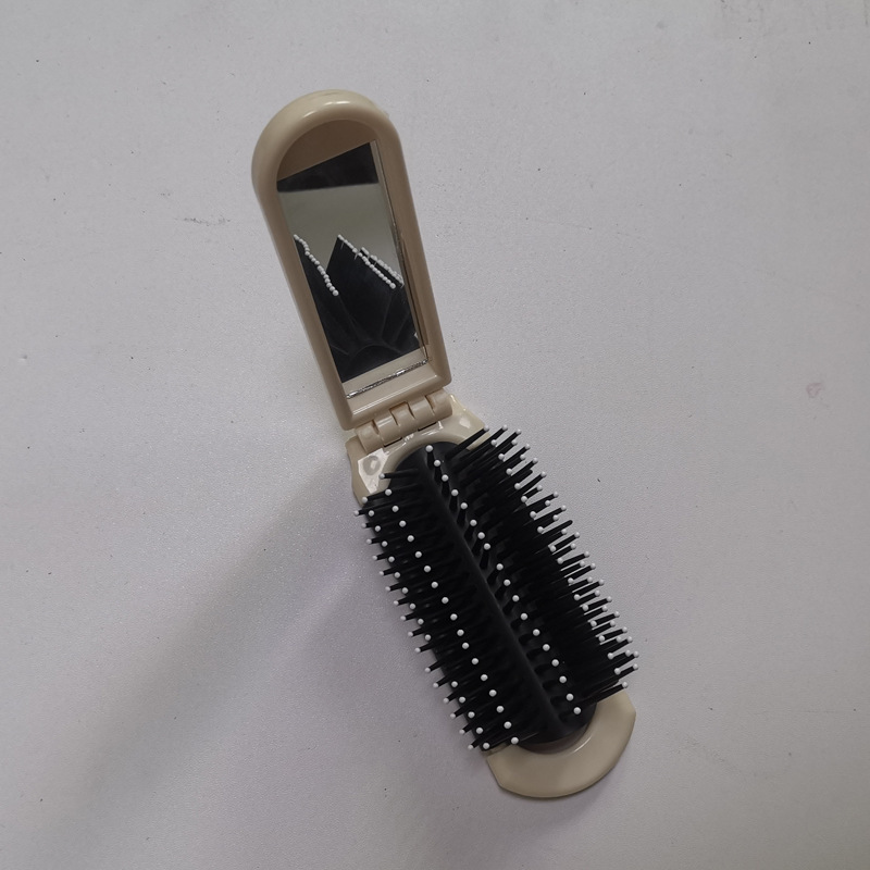 折りたたみミラーコーム一体型エアクッションコームポータブルミニヘアコームかわいいマッサージミラーコームツーインワン卸売|undefined