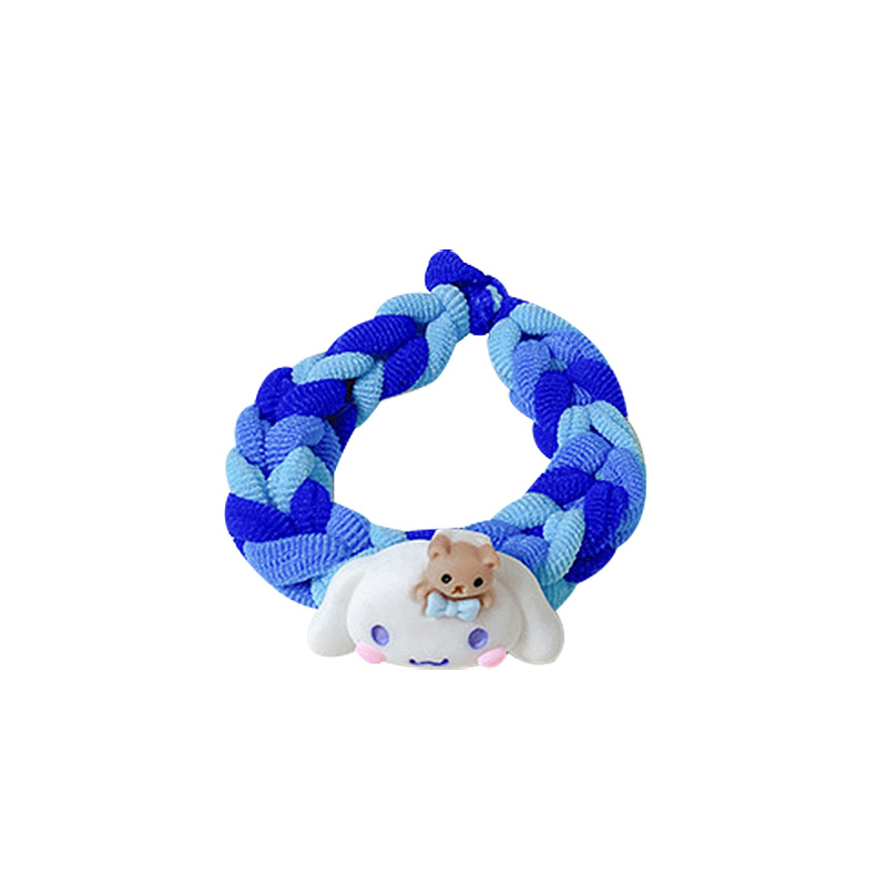 Sanrio coolomi cuerda de mano bricolaje regalo hecho a mano tejido banda de goma cuerda de pelo amigos masculinos y femeninos pareja pulsera anillo de pelo